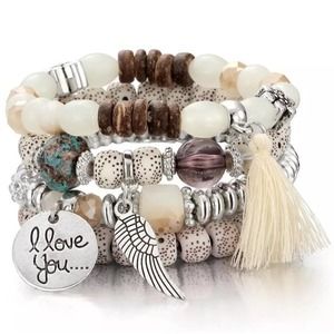 Tassel Bracelet and Bangles Jewelry set for Women